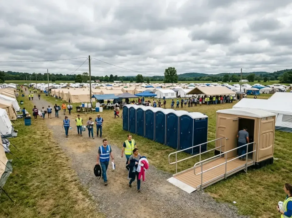disaster-relief-camp-restrooms-010 — frequently asked questions, Dumpster & Portable Bathrooms Rental in Upland, IN